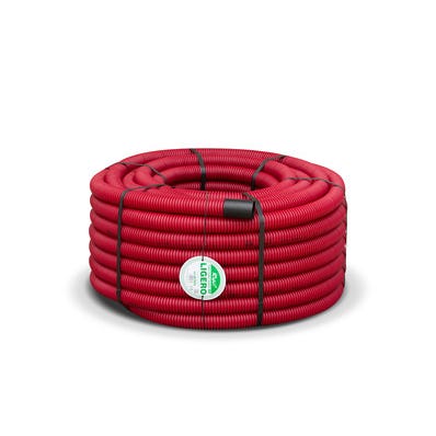 Bricomart TUBO CORRUGADO DOBLE CAPA ROJO 40MM 50M