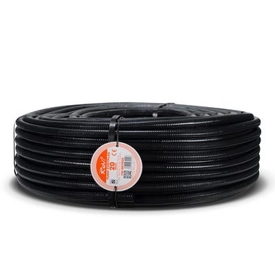 Bricomart TUBO CORRUGADO REFORZADO NEGRO 20MM 100M