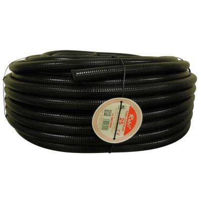 Bricomart TUBO CORRUGADO REFORZADO NEGRO 25MM 75M