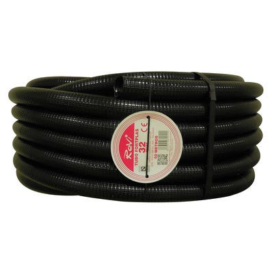 Bricomart TUBO CORRUGADO REFORZADO NEGRO 32MM 50M