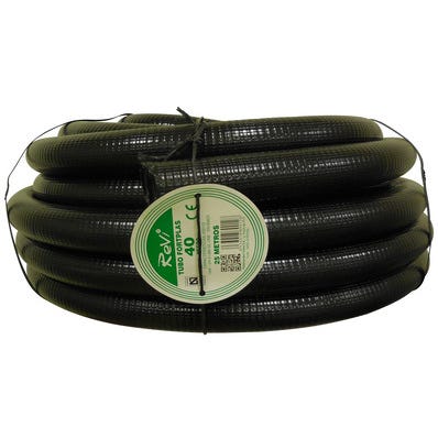 Bricomart TUBO CORRUGADO REFORZADO NEGRO 40MM 25M