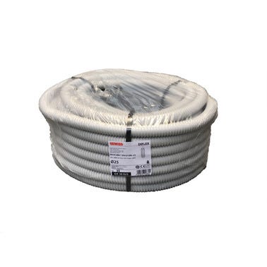 Bricomart TUBO FLEXIBLE VAINA GRIS 25MM 30M