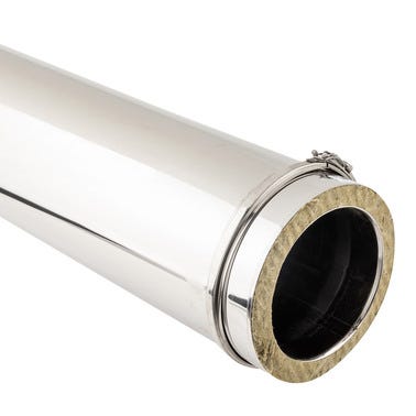 Bricomart TUBO INOXIDABLE PARED DOBLE Ø200MM 1M
