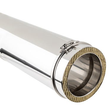 Bricomart TUBO INOXIDABLE PARED DOBLE Ø200MM 50CM