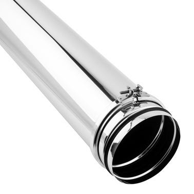Bricomart TUBO INOXIDABLE PARED SIMPLE Ø100MMX1m
