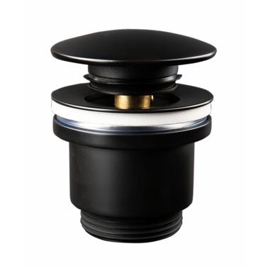 Bricomart VÁLVULA CLICK CLACK LAVABO 1 1/4" NEGRA