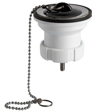 Bricomart VÁLVULA LAVABO 1 1/2" CON TAPÓN BLANCO