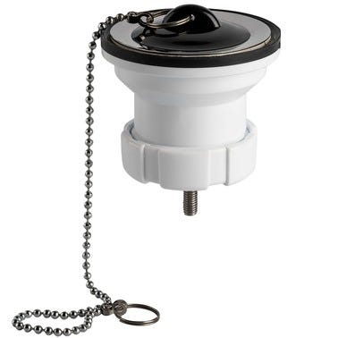 Bricomart VÁLVULA LAVABO 1 1/4" CON TAPÓN BLANCO