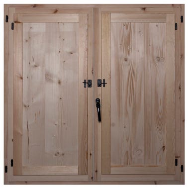 Bricomart VENTANA DE MADERA CON POSTIGO 120X120CM