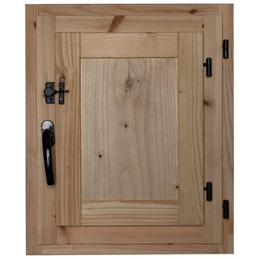 Bricomart VENTANA DE MADERA CON POSTIGO 60X50CM