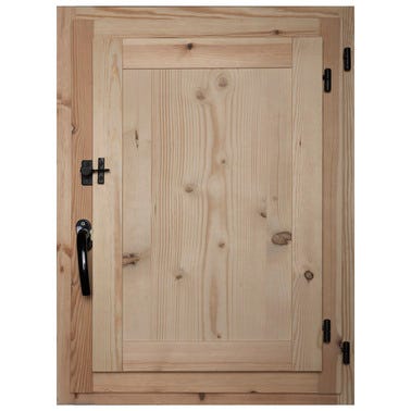 Bricomart VENTANA DE MADERA CON POSTIGO 80X60CM