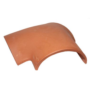 Bricomart CABALLETE A TRES AGUAS PARA TEJA CERÁMICA KLINKER HYDRA ROJO