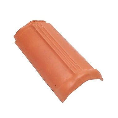 Bricomart CABALLETE PARA TEJA CERÁMICA MIXTA ROJO FLAMEADO