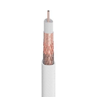 Bricomart CABLE COAXIAL T100P DCA BLANCO 100M TELEVES