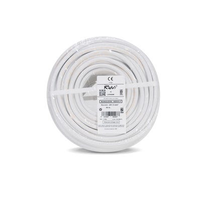 Bricomart CABLE ELÉCTRICO H05VV-F 2X1.5MM2 BLANCO 50M