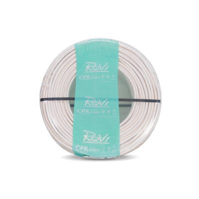 Bricomart CABLE ELÉCTRICO H05VV-F 3G 1.5MM2 BLANCO 10M