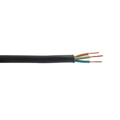 Bricomart CABLE ELÉCTRICO H07RN-F 3G 2.5MM2 NEGRO METRO LINEAL