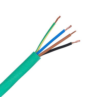 Bricomart CABLE LIBRE DE HALÓGENOS RZ1-K 4G 1.5MM2 VERDE METRO LINEAL