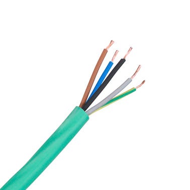 Bricomart CABLE LIBRE DE HALÓGENOS RZ1-K 5G 1.5MM2 VERDE 100M