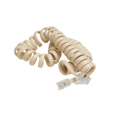 Bricomart CABLE RIZADO 4 CONDUCTOS + 2 CONECTORES BLANCO 2M