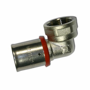 Bricomart CAJA CODO 90º ROSCA 16MMX1/2" HEMBRA MULTICAPA 30 UNIDADES