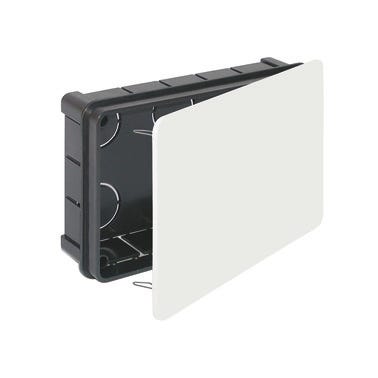 Bricomart CAJA DE REGISTRO ELÉCTRICO 160X100X45MM PARA EMPOTRAR DE INTERIOR CON TAPA DE GARRA METÁLICA