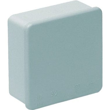 Bricomart CAJA DE REGISTRO ELÉCTRICO ESTANCA 80X80X35MM PARA SUPERFICIE DE EXTERIOR CON TAPA A PRESIÓN