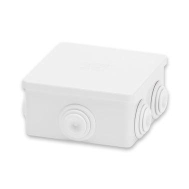 Bricomart CAJA DE REGISTRO ELÉCTRICO ESTANCA 80X80X40MM PARA SUPERFICIE DE EXTERIOR CON TAPA A PRESIÓN