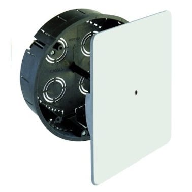 Bricomart CAJA DE REGISTRO ELÉCTRICO Ø150X46MM PARA EMPOTRAR DE INTERIOR CON TAPA DE TORNILLOS