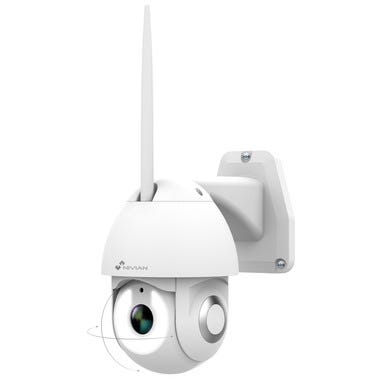 Bricomart CAMARA IP WIFI EXTERIOR MOTORIZADA BLANCA