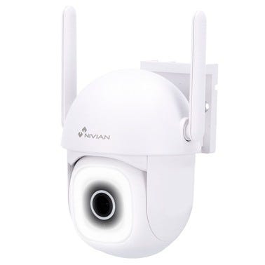Bricomart CAMARA IP WIFI EXTERIOR MOTORIZADA COMPACTA BLANCA