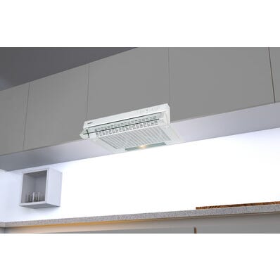 Bricomart CAMPANA COCINA BAJO MUEBLE 60 CM COLOR BLANCO APELSON AIR 101