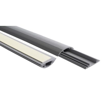 Bricomart CANALETA ADHESIVA SEMICIRCULAR GRIS 15X90MM 2M