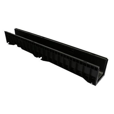 Bricomart CANALETA ULMA HYDRO 138X134MM 1M SIN ANCLAJE NEGRO