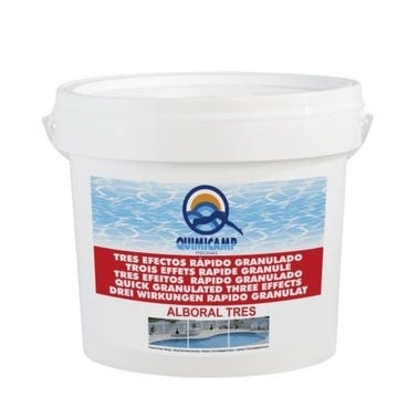 Bricomart CLORO RAPIDO GRANULADO 3 ACCIONES 5KG QUIMICAMP ALBORAL