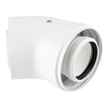 Bricomart CODO 45º ALUMINIO Ø60-100MM MACHO-HEMBRA CONDENSACIÓN