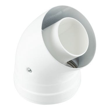 Bricomart CODO 45º ALUMINIO Ø60-100MM MACHO-HEMBRA CONDENSACIÓN