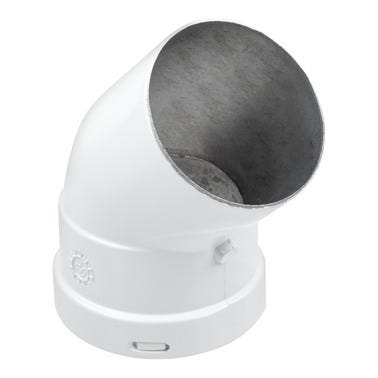 Bricomart CODO 45º ALUMINIO Ø80MM MACHO-HEMBRA CONDENSACIÓN