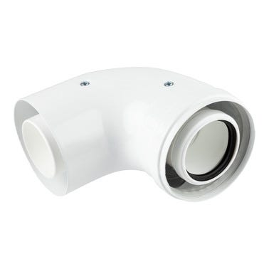 Bricomart CODO 87º ALUMINIO Ø60-100MM MACHO-HEMBRA CONDENSACIÓN