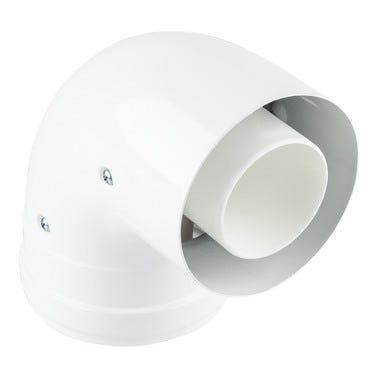 Bricomart CODO 87º ALUMINIO Ø60-100MM MACHO-HEMBRA CONDENSACIÓN