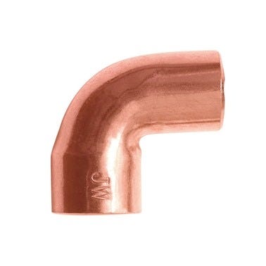 Bricomart CODO 90º COBRE Ø15MM MACHO-HEMBRA 4 UNIDADES