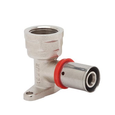 Bricomart CODO 90º CON SOPORTE 20MMX1/2" HEMBRA MULTICAPA