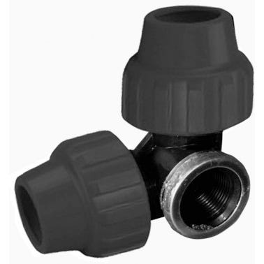 Bricomart CODO 90º ROSCA ESQUINA 25MMX1/2" HEMBRA PE