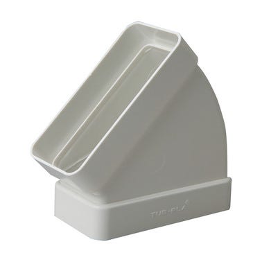 Bricomart CODO RECTANGULAR HORIZONTAL 45º 55 x 110 MM
