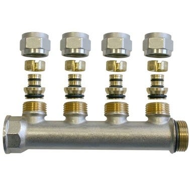 Bricomart COLECTOR Ø1"X16MM 4 SALIDAS Ø1/2" MULTICAPA