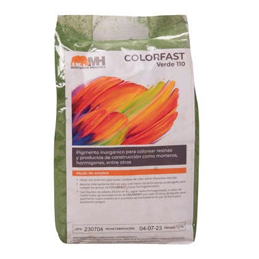 Bricomart COLORANTE COLOR FAST MORTEROS HENARES VERDE 1KG