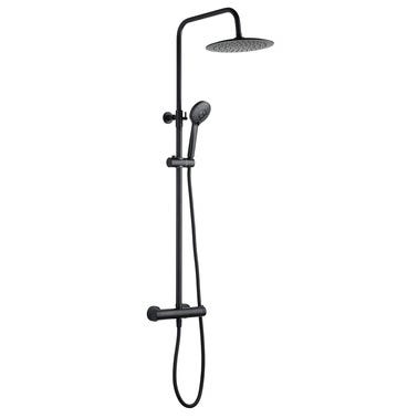 Bricomart COLUMNA DE DUCHA MONOMANDO TECNOCAL NEGRO