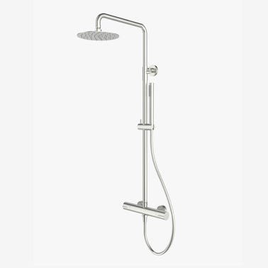 Bricomart COLUMNA DE DUCHA TERMOSTATICA RONDO PVD INOX