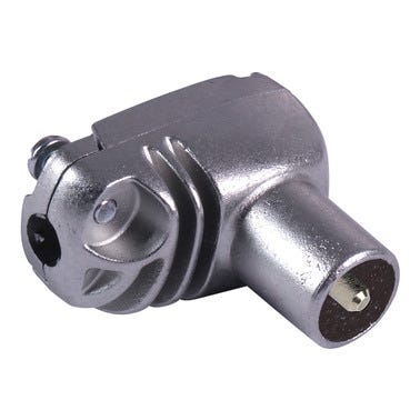 Bricomart CONECTOR ACODADO BLINDADO MACHO FACIL CONEXIÓN