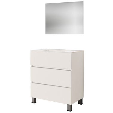 Bricomart CONJUNTO MUEBLE DE BAÑO CENTRUM BLANCO 70 5X45CM